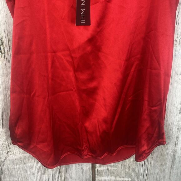 Imminent Rise Red Silk Orion Tank Size 6  289 - Picture 3 of 9